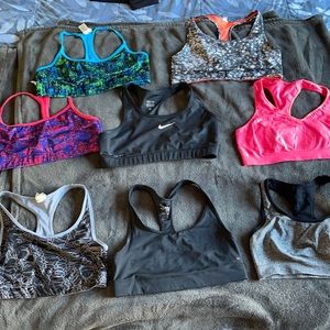 LOT of 8 Sports Bras